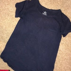 Navy blue Australian Target pocket T-shirt crew